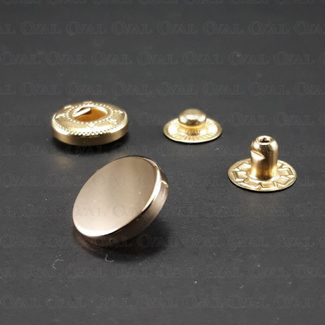 Napy 15mm/ 100szt złote 5291