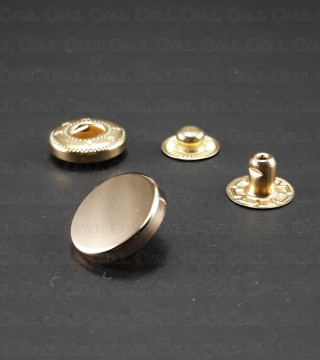 Napy 15mm/ 100szt złote 5291