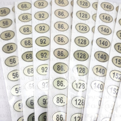 Naklejki rozmiarowe 56-182 5304 Naklejki rozmiarowe 56-182 5304