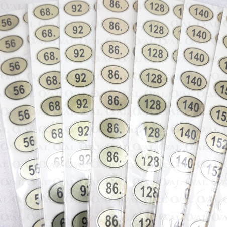 Naklejki rozmiarowe 56-182 5304