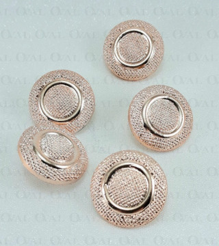 Button 22mm/10pcs rose gold 4128