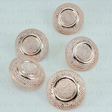 Button 22mm/10pcs rose gold 4128