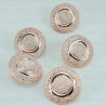 Button 22mm/10pcs rose gold 4128
