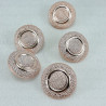 Button 22mm/10pcs rose gold 4128