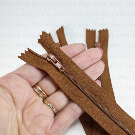 Zippers *3 brown 16cm/1 or 100 pcs 1973