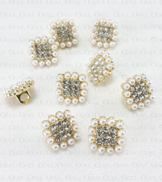 Guzik metalowy 10x10mm/100szt 5338