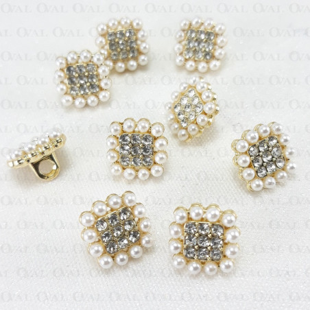 Guzik metalowy 10x10mm/100szt 5338