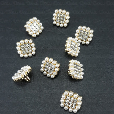 Guzik metalowy 10x10mm/100szt 5338