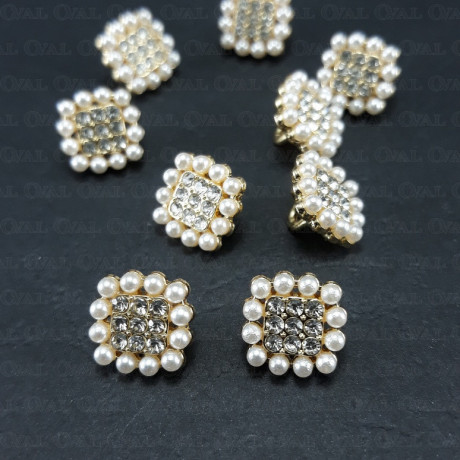 Guzik metalowy 10x10mm/100szt 5338