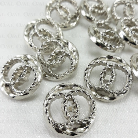 Guziki metalowe 22mm/200szt 5344