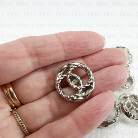 Guziki metalowe 22mm/200szt 5344