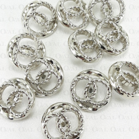 Guziki metalowe 22mm/200szt 5344