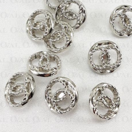 Guziki metalowe 17mm/200szt 5345