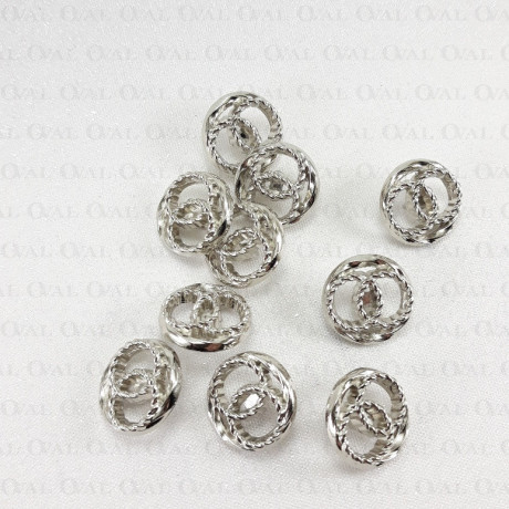 Guziki metalowe 17mm/200szt 5345