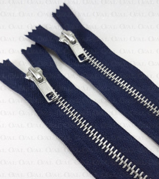 Zamki *5 metalowe 16cm /1szt granat 5353