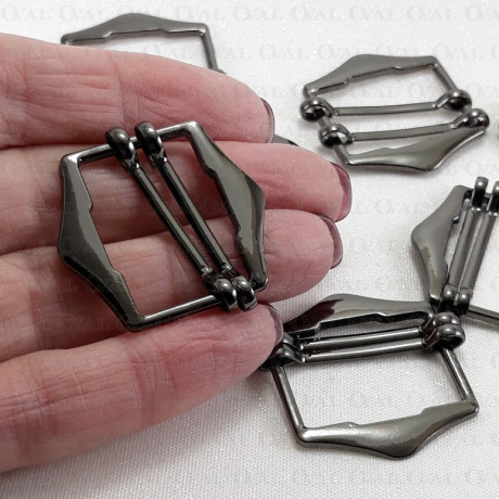 Regulator metalowy O 25mm /100szt ciemny nikiel połysk  5337