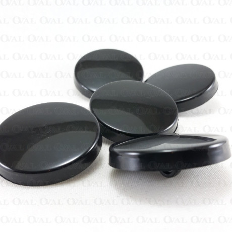 Guzik poliestrowy czarny 33mm/50 lub 10szt 5361