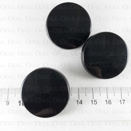 Guzik poliestrowy czarny 33mm/50 lub 10szt 5361