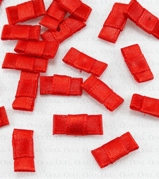 Kokardka Ozdobna czerwona 10 lub 100szt 5362