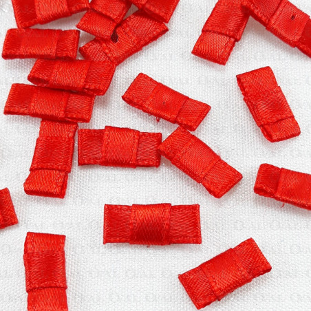 Kokardka Ozdobna czerwona 10 lub 100szt 5362