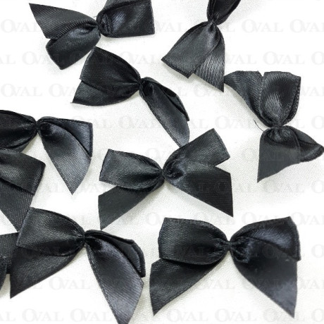 Kokardka Ozdobna czarna 10 lub 100szt 5365