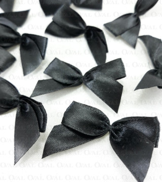 Kokardka Ozdobna czarna 10 lub 100szt 5365