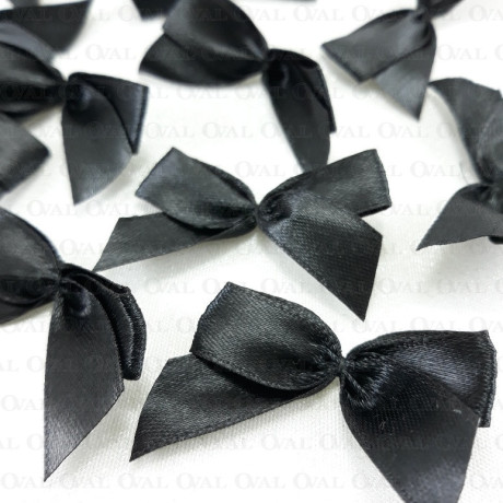 Kokardka Ozdobna czarna 10 lub 100szt 5365
