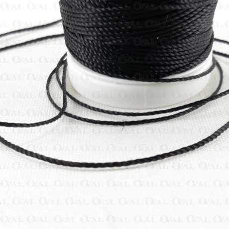 Nici poliestrowe grube 10/60m czarne 5367