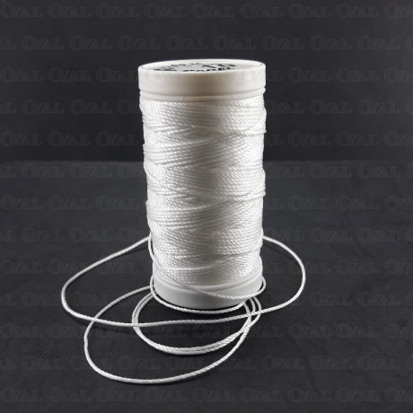Nici poliestrowe grube 10/60m białe 5368