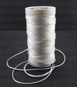 Nici poliestrowe grube 10/60m białe 5368