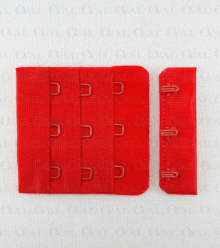 Zapięcie do biustonosza 1,10 lub 100szt czerwone 5370