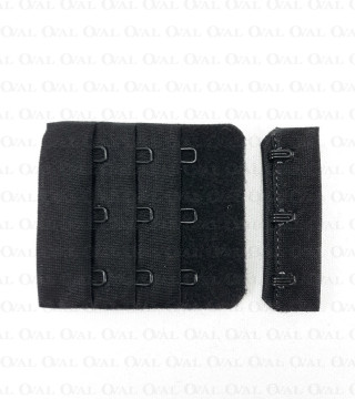 Zapięcie do biustonosza 1,10 lub 100szt czarne 5374