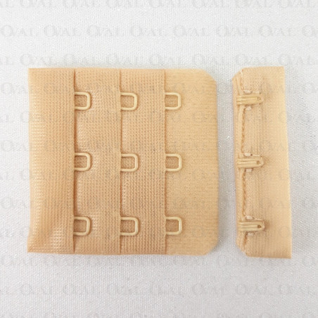 Zapięcie do biustonosza 1,10 lub 100szt beż 5378