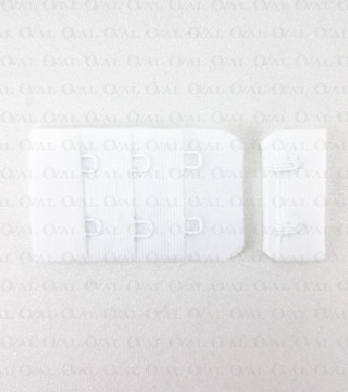 Zapięcie do biustonosza 1,10 lub 100szt białe 5379