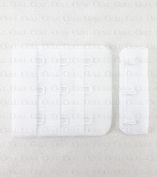 Zapięcie do biustonosza 1,10 lub 100szt białe 5380