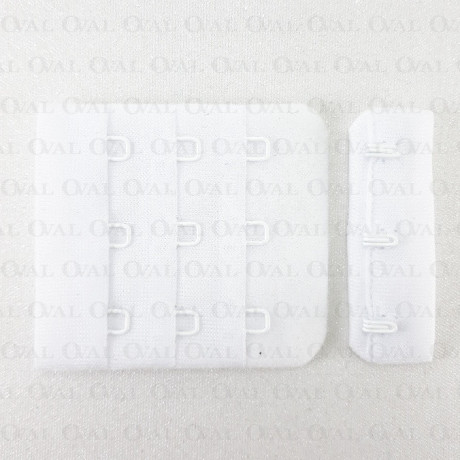 Zapięcie do biustonosza 1,10 lub 100szt białe 5380