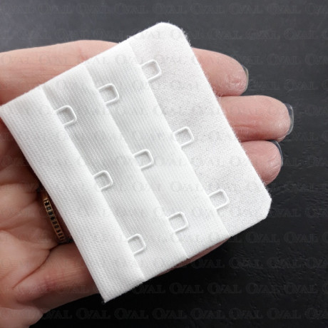 Bra fastener 55mm / 1.10 or 100pcs white 5382