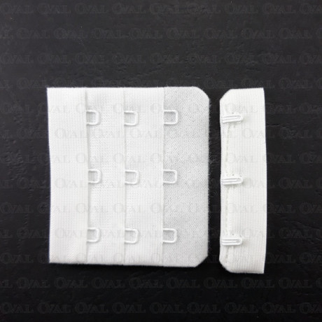 Bra fastener 55mm / 1.10 or 100pcs white 5382