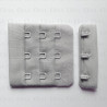 Zapięcie do biustonosza  50mm/1,10 lub 100szt jasno szary 5384