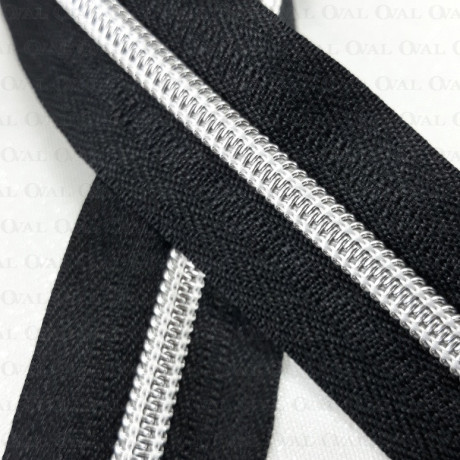 Taśma suwakowa  5* czarna/1m 5388