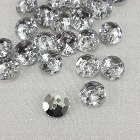 Metalised button 11.5mm/200pcs 4870