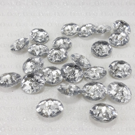 Metalised button 11.5mm/200pcs 4870