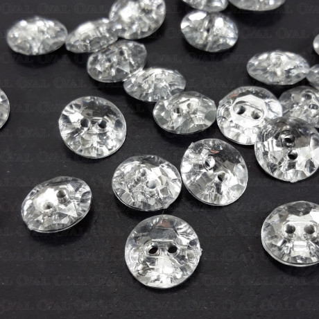 Metalised button 11.5mm/200pcs 4870