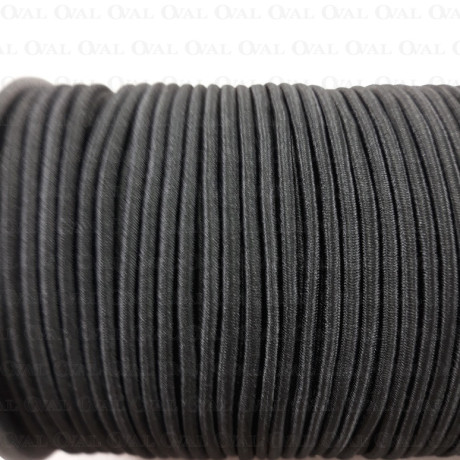 Guma okrągła 2,5mm/100m czerń 5390