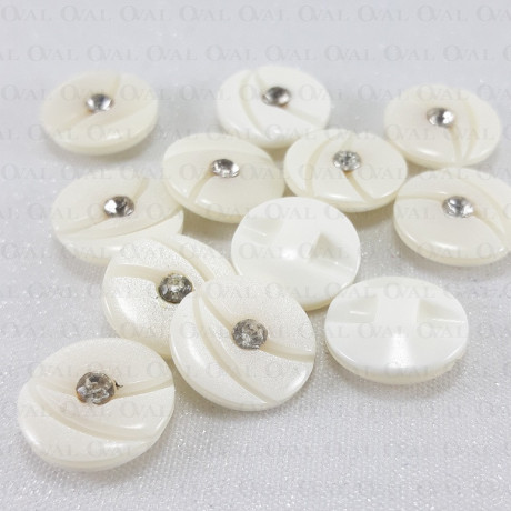 Guzik poliestrowy 12mm,15mm/144szt 5395