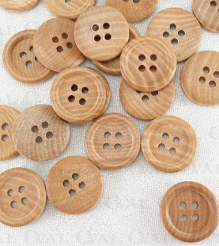 Guziki drewniane 15mm/ 200szt 5396