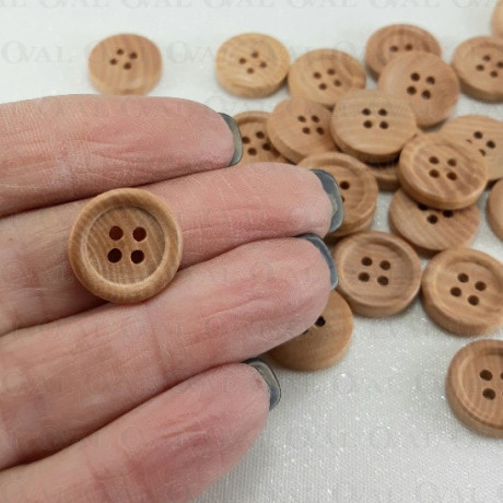 Guziki drewniane 15mm/ 200szt 5396