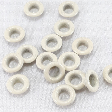 Oczka mosiężne, nierdzewne 5mm/1000szt beż 5398