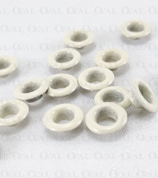 Oczka mosiężne, nierdzewne 5mm/1000szt beż 5398