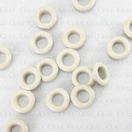 Oczka mosiężne, nierdzewne 5mm/1000szt beż 5398